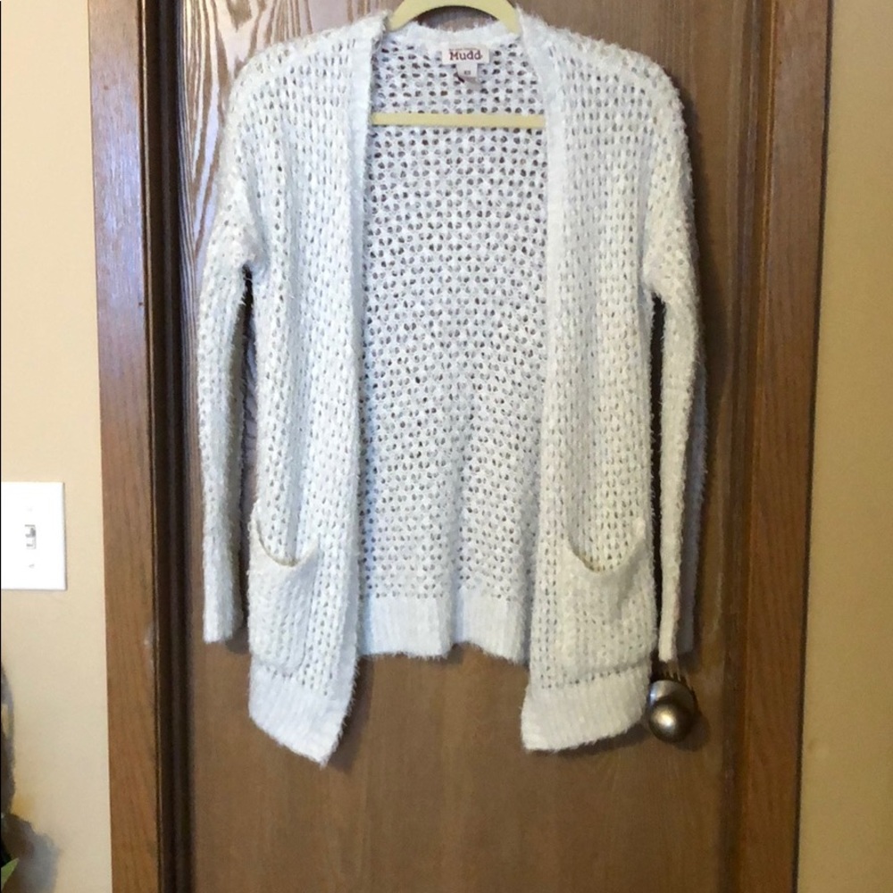 White Cardigan Sweater